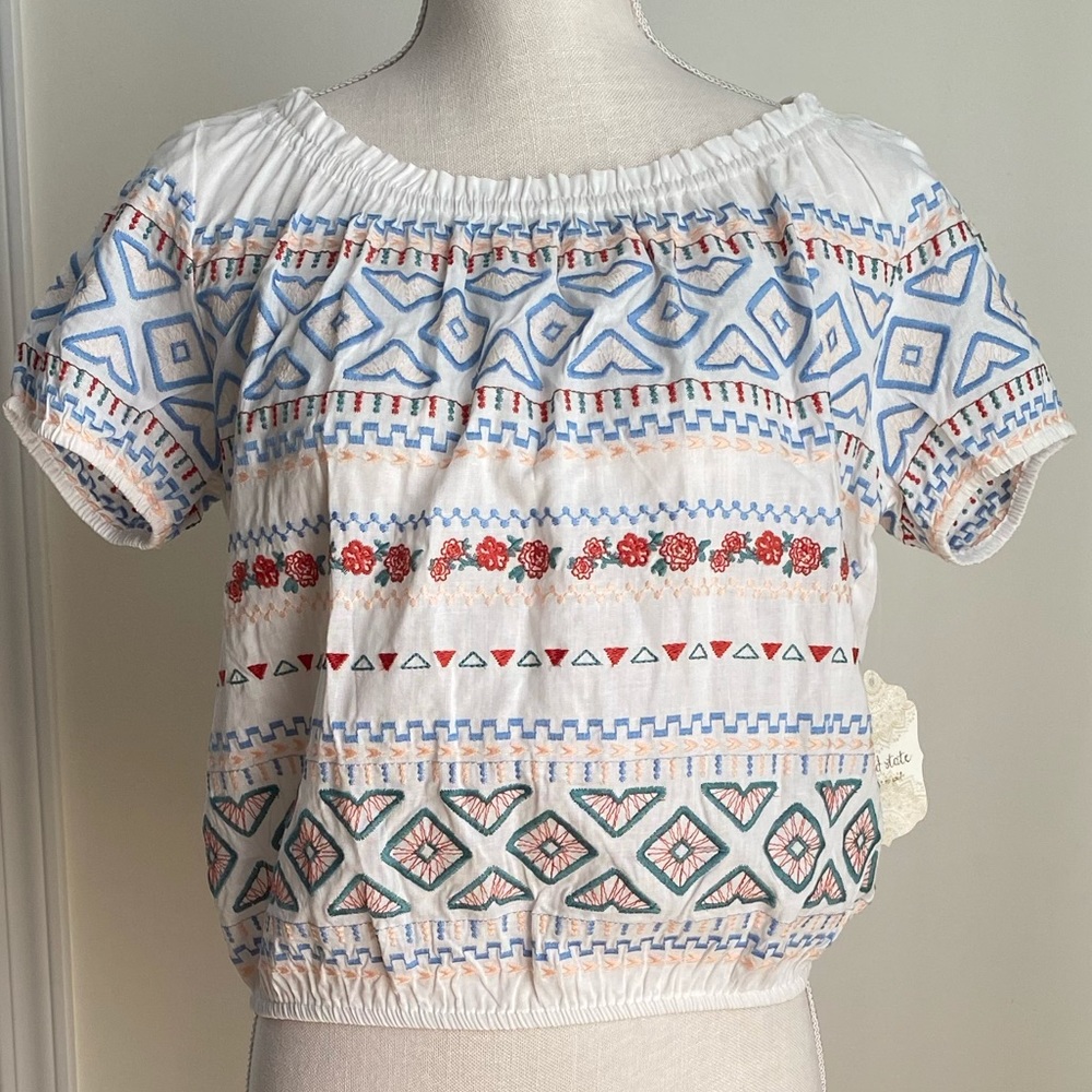 Floral boho crop top!!